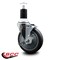 Service Caster 5'' Thermoplastic Rubber Swivel 1-1/2'' Expanding Stem Caster with Brake SCC-EX20S514-TPRB-TLB-112 - alternate 2